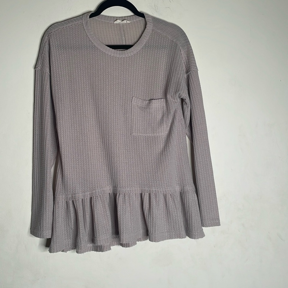 New In medium dust pink cable knit top​